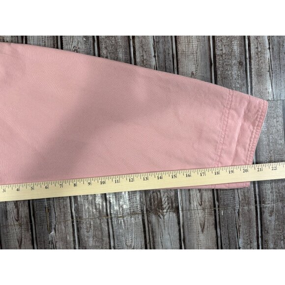 L.L. Bean Corduroy Trim Chore Barn Jacket Canvas Coat sz 2X color pale pink RARE - Picture 7 of 8